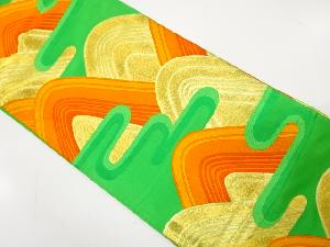 アンティーク　ヱ霞に遠山模様織り出し袋帯（材料）